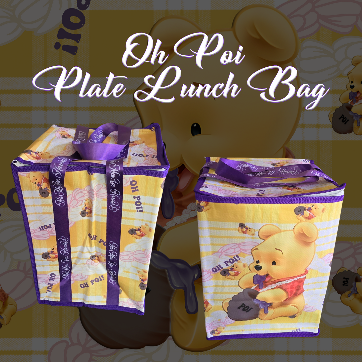 "OH POI" Plate Lunch Bag