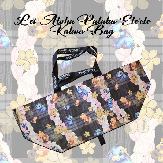 Lei Aloha Palaka 'Ele'ele Kakou Bag