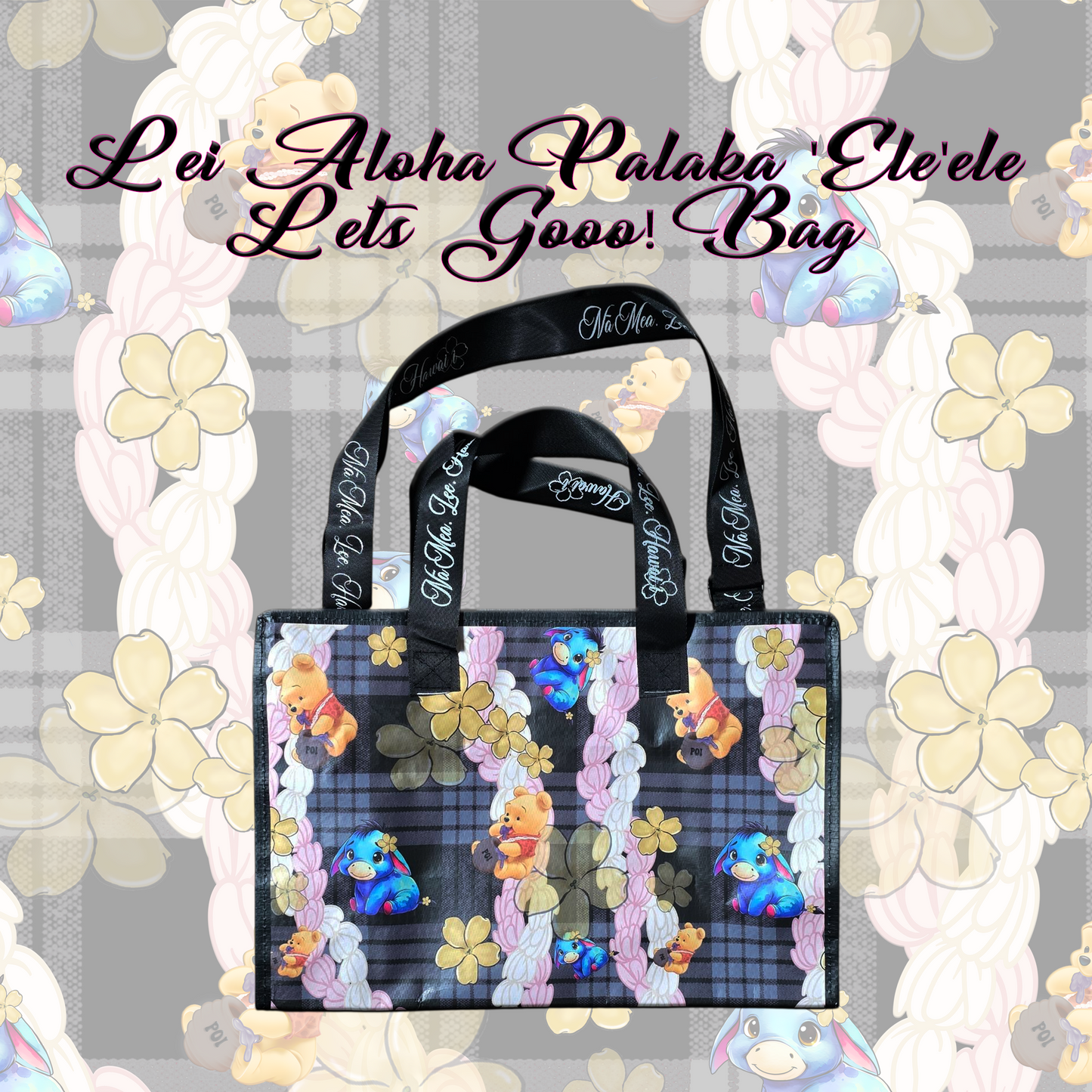 Lei Aloha Palaka 'Ele'ele Lets Gooo! Bag
