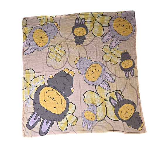 "Pububu" Baby Muslin Blanket